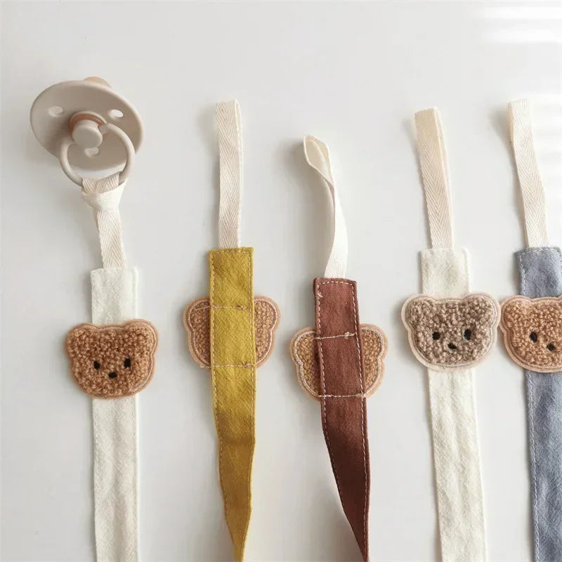 Hush Pacifier Clip — Cotton & Wood Soother Holder