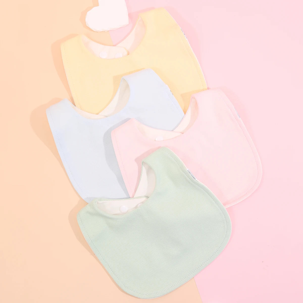 Little Bandana Bibs — Set of 4 Soft Cotton Drool Catchers