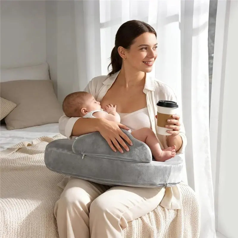 Cradle Memory Foam Nursing Pillow — Ergonomic with Washable Cover
