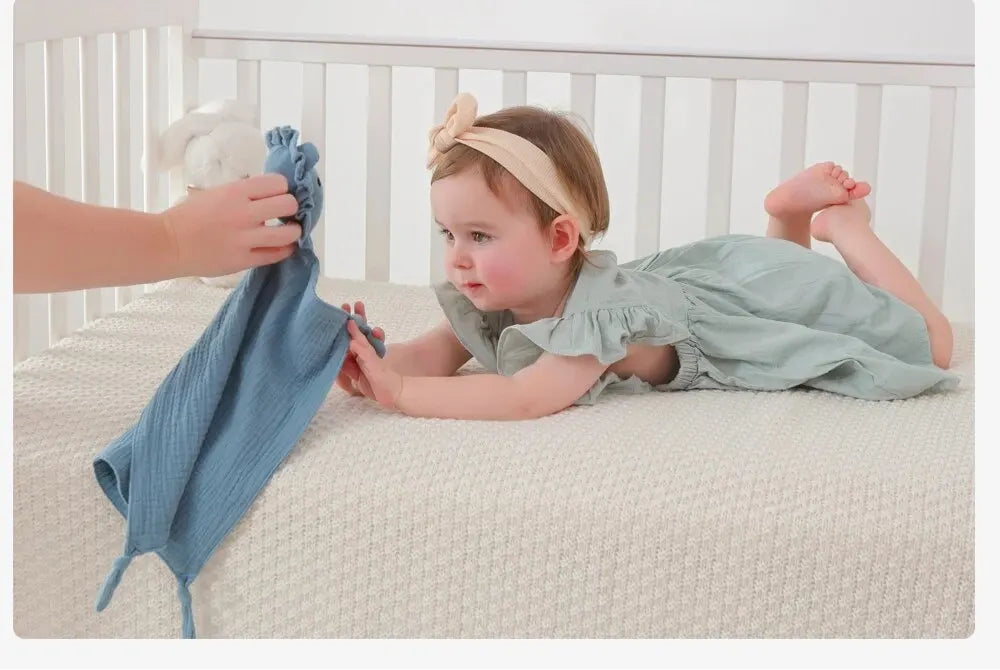 Lullaby Muslin Lovey — Bear & Bunny Comfort Companion