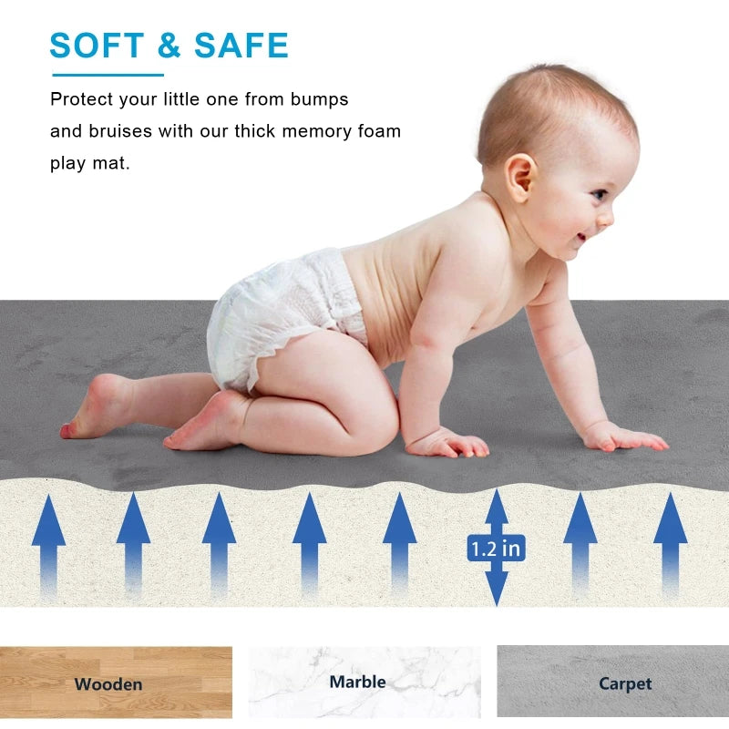 Soft Foam Play Mat — Coral Velvet