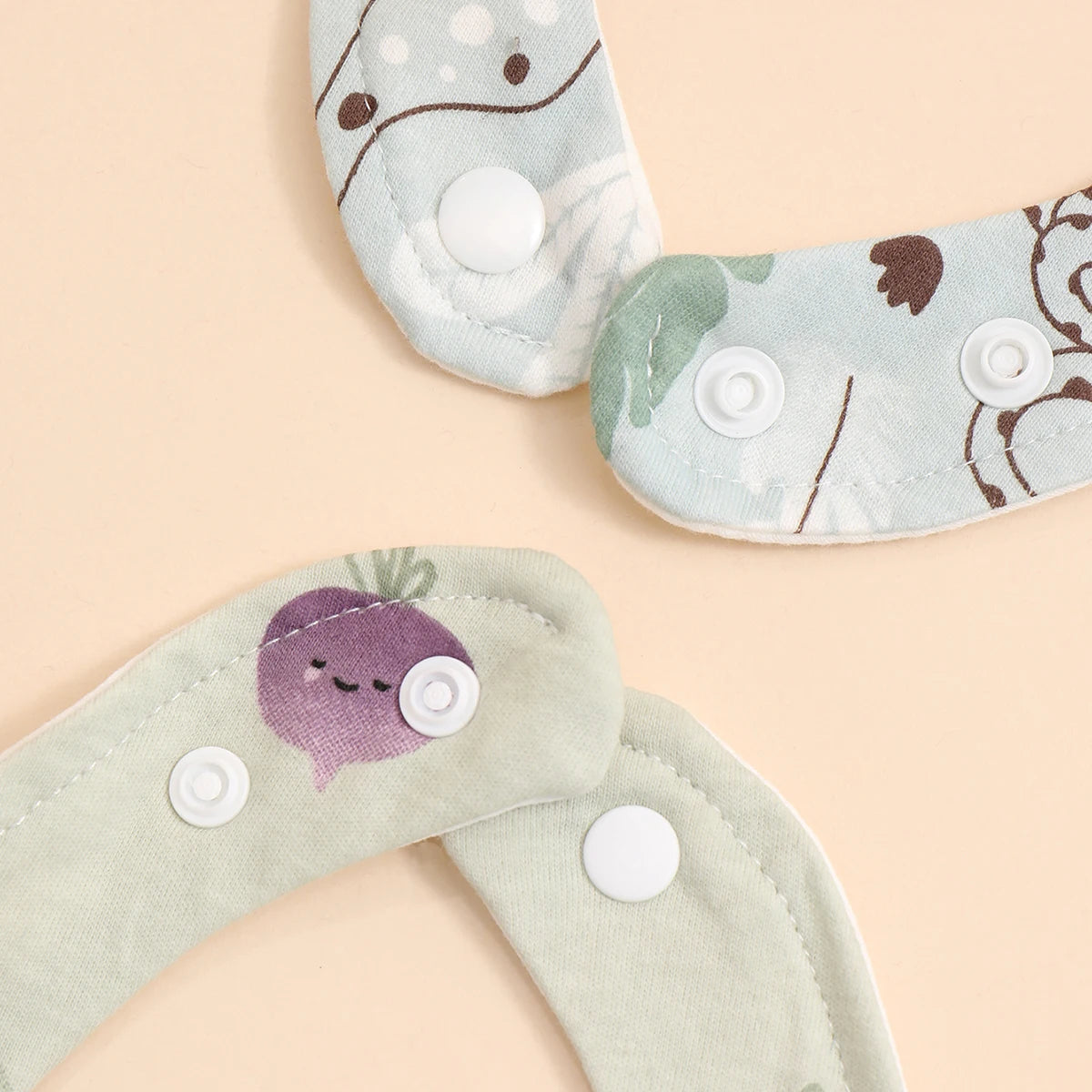 Little Bandana Bibs — Set of 4 Soft Cotton Drool Catchers
