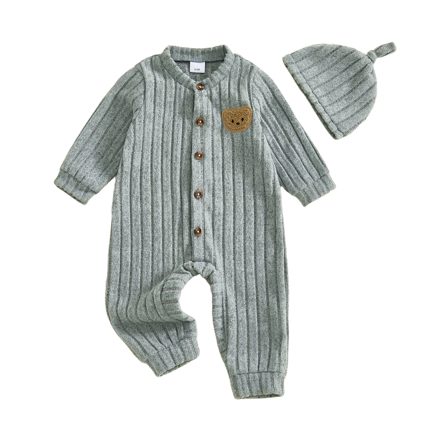 Little Bear Romper + Beanie Set