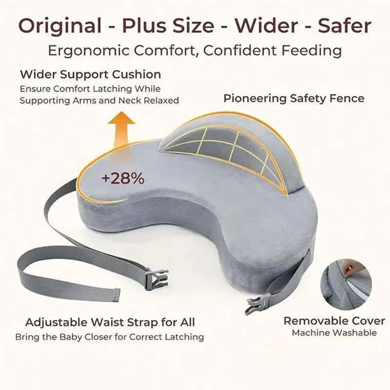 Cradle Memory Foam Nursing Pillow — Ergonomic with Washable Cover