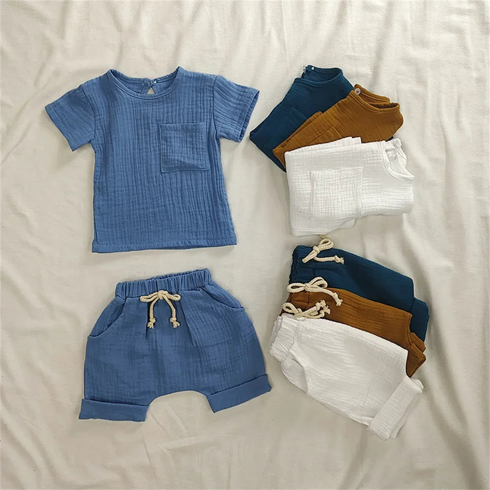Little Linen Outfit — 2-Piece Boho Set