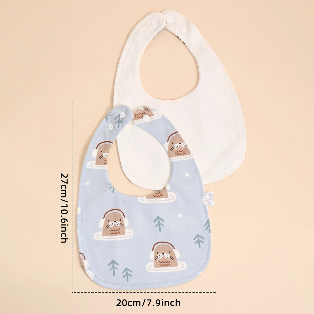 Little Bandana Bibs — Set of 4 Soft Cotton Drool Catchers