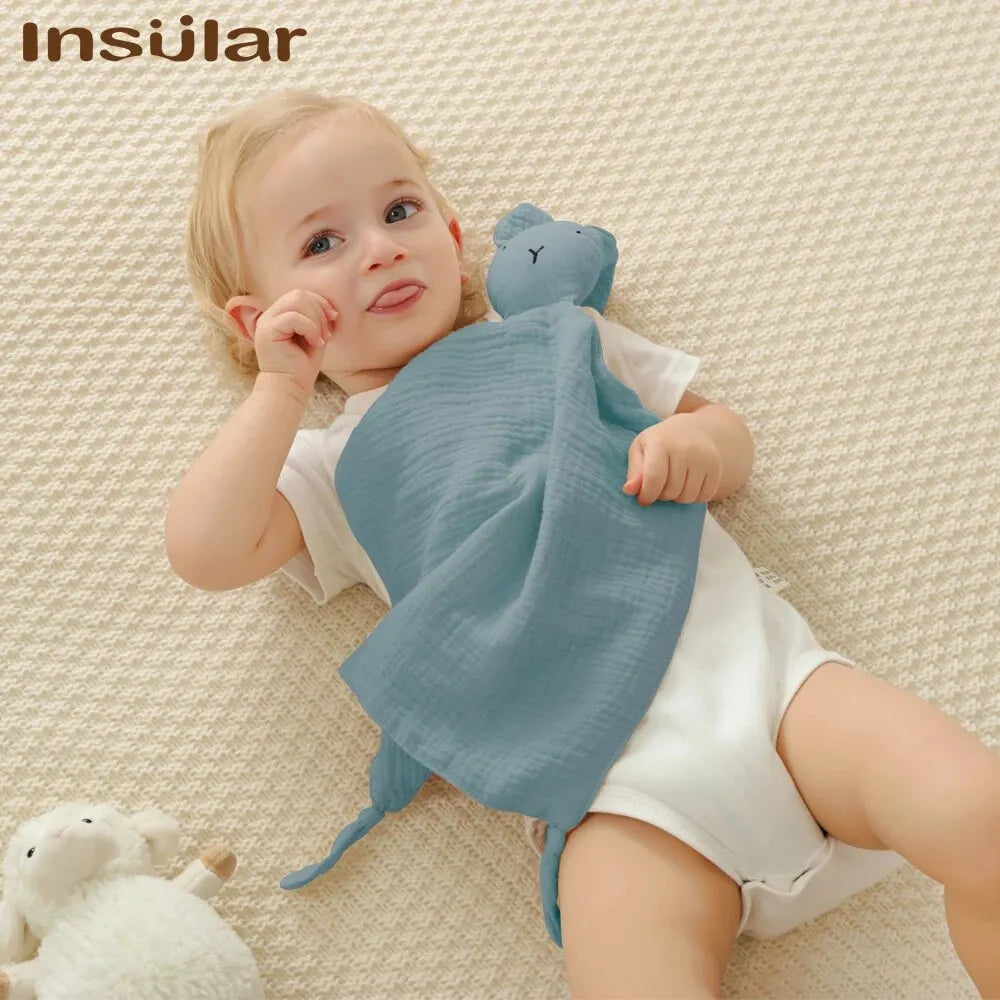 Lullaby Muslin Lovey — Bear & Bunny Comfort Companion