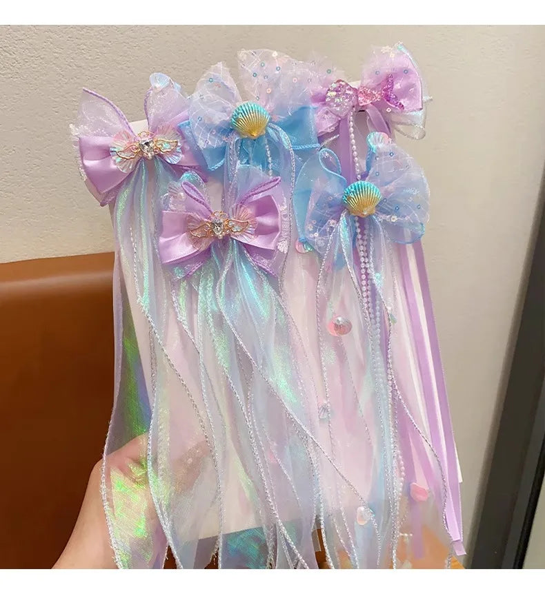 Mermaid Bow Hair Clip