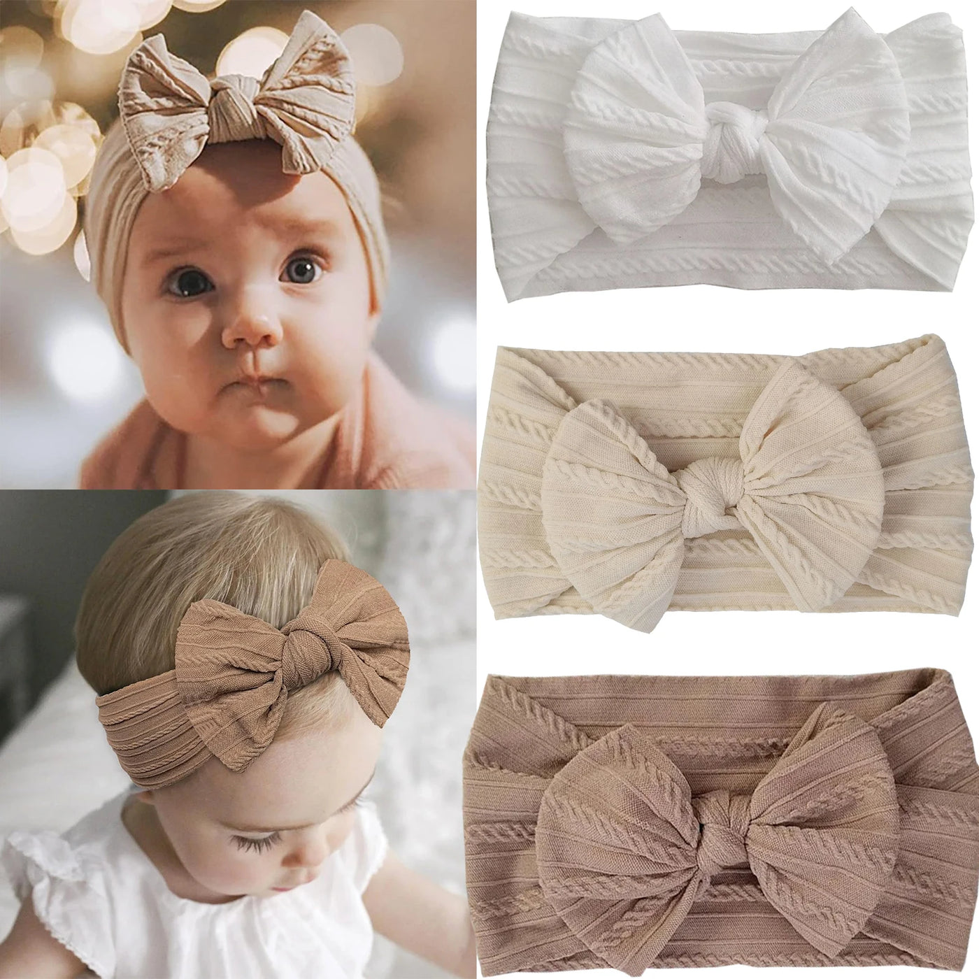 Soft Touch Baby Headband — Trio