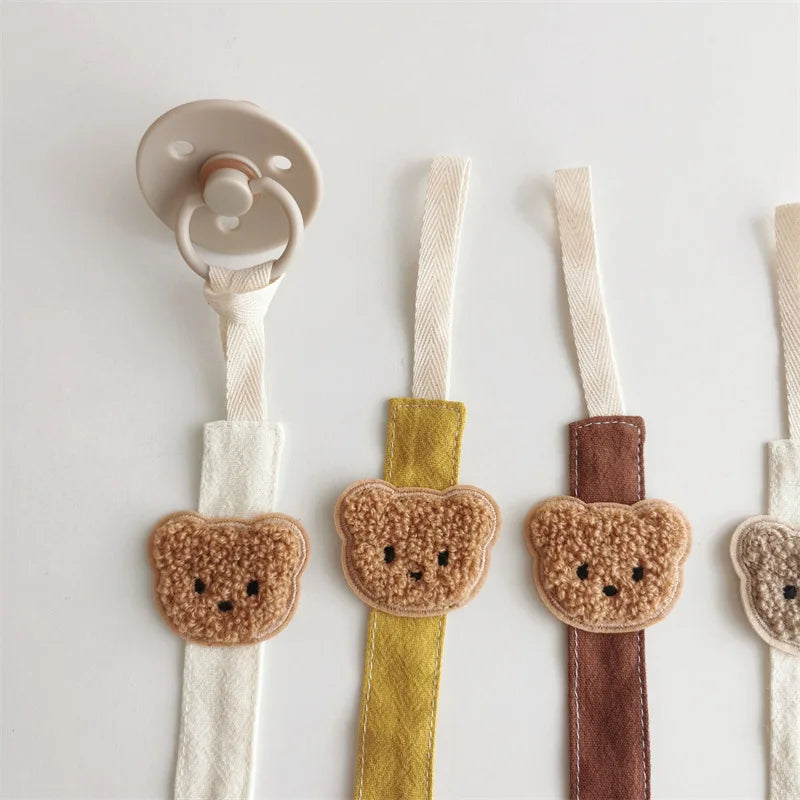 Hush Pacifier Clip — Cotton & Wood Soother Holder