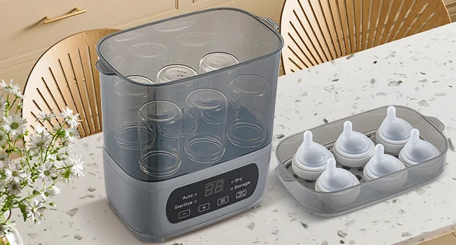 PureNest 4-in-1 Bottle Sterilizer — 72H Storage + 30-Min Dry