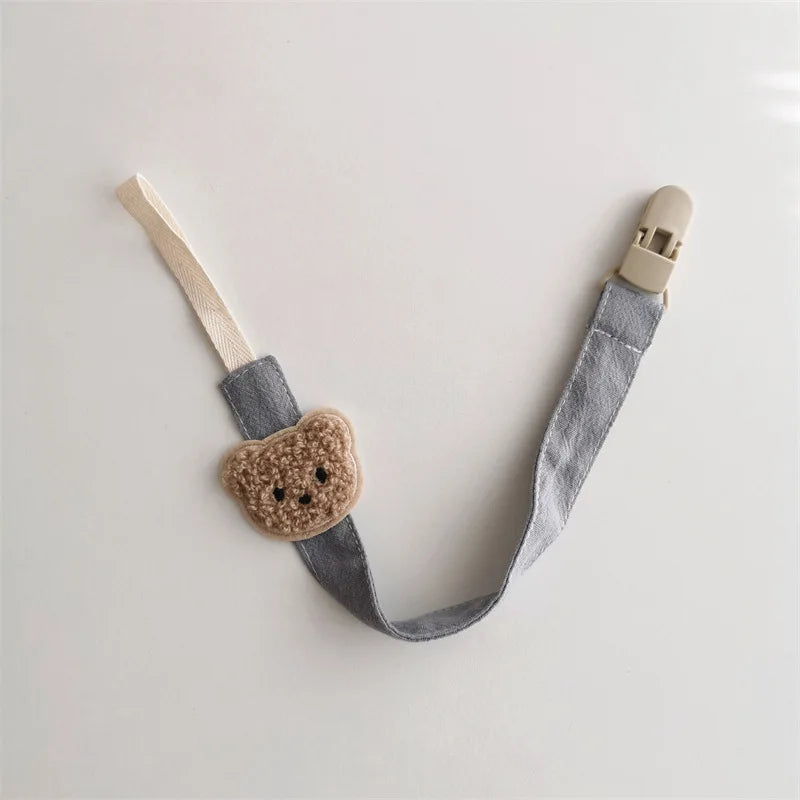 Hush Pacifier Clip — Cotton & Wood Soother Holder
