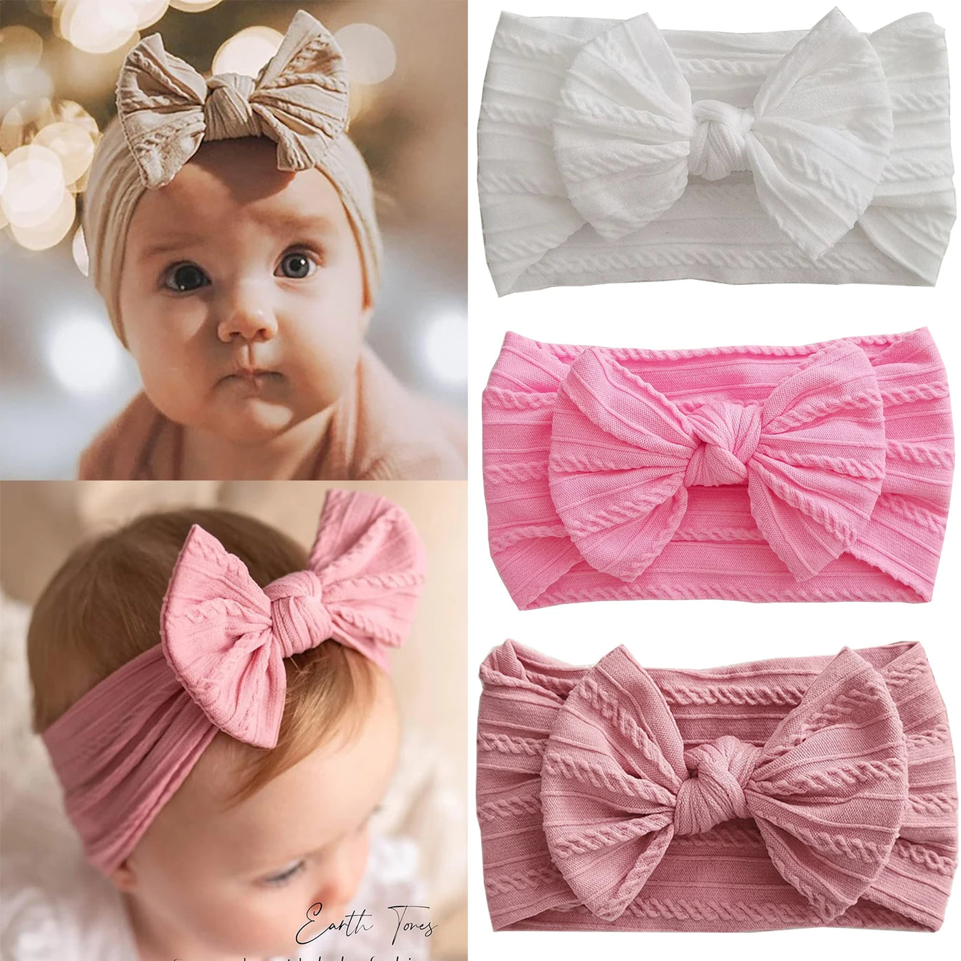Soft Touch Baby Headband — Trio