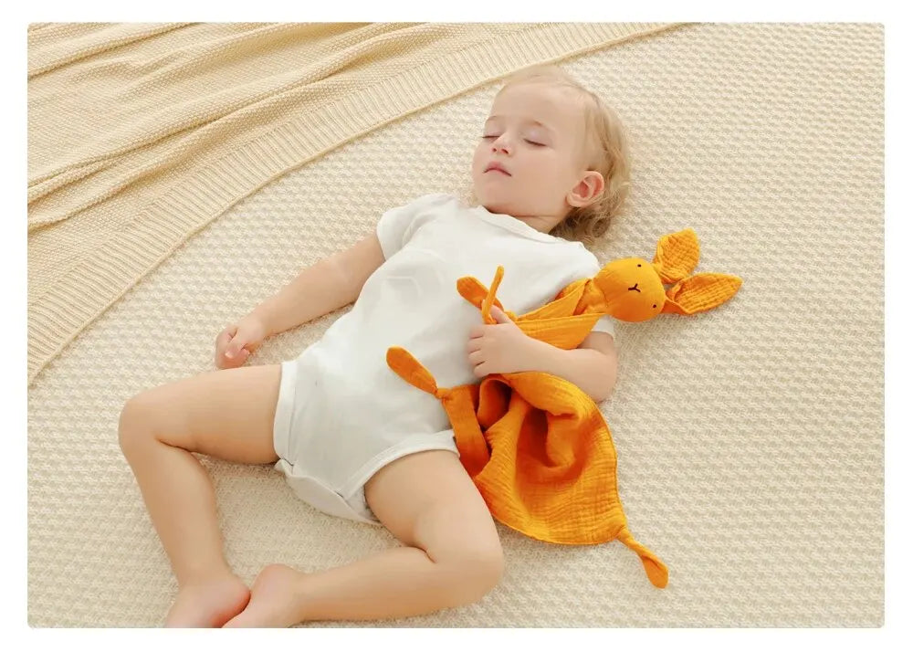 Lullaby Muslin Lovey — Bear & Bunny Comfort Companion