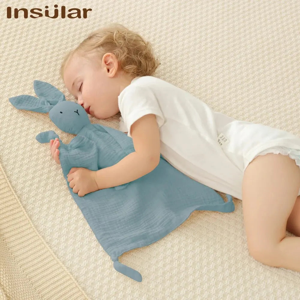 Lullaby Muslin Lovey — Bear & Bunny Comfort Companion