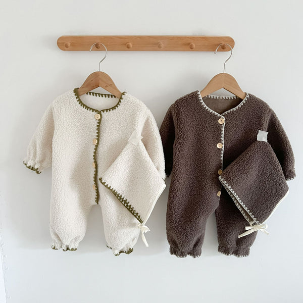 Cloud Romper — Fleece-Lined One-Piece Jumpsuit