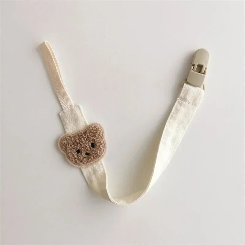 Hush Pacifier Clip — Cotton & Wood Soother Holder