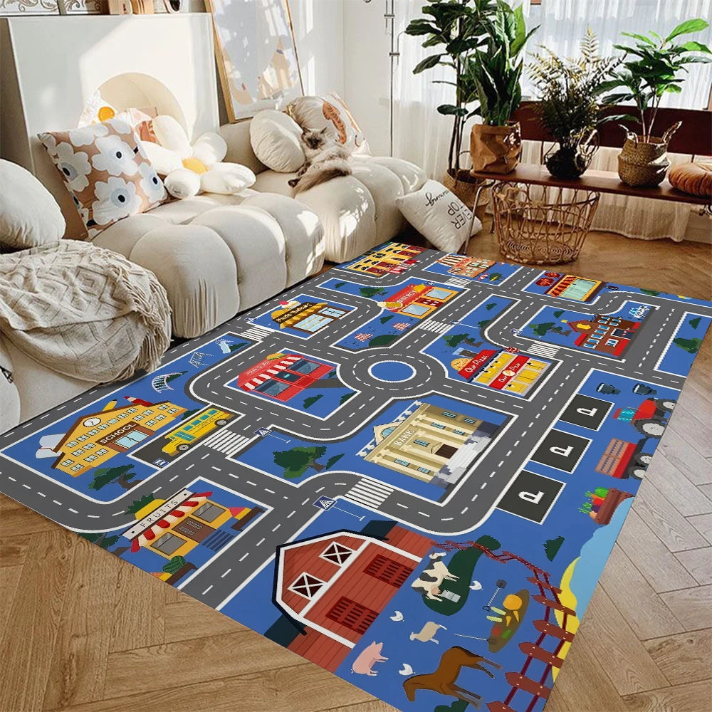 Little City Play Rug — Adventure Road