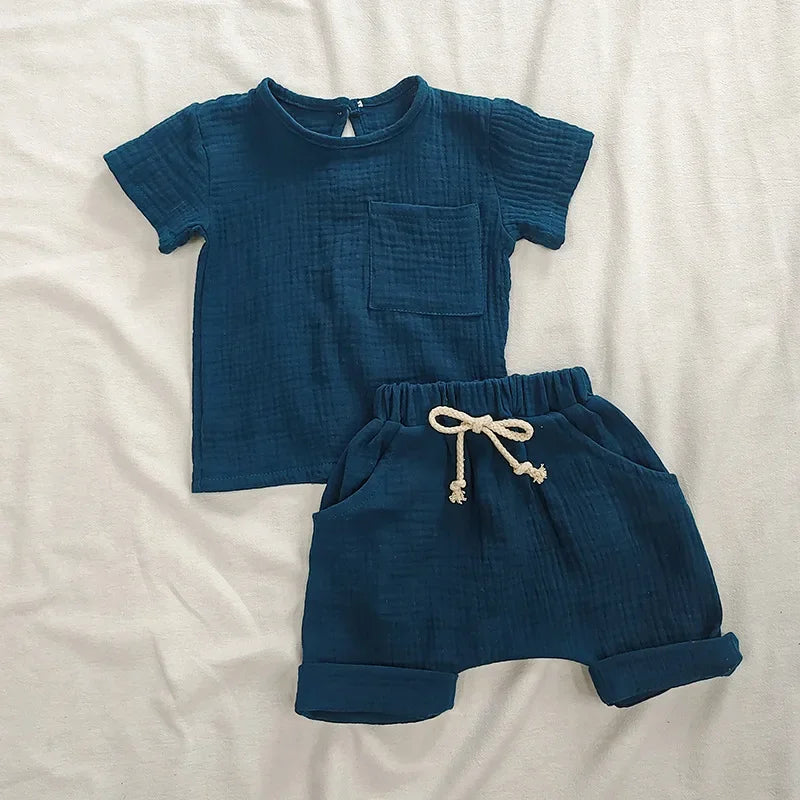 Little Linen Outfit — 2-Piece Boho Set
