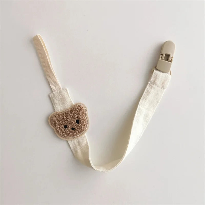 Hush Pacifier Clip — Cotton & Wood Soother Holder