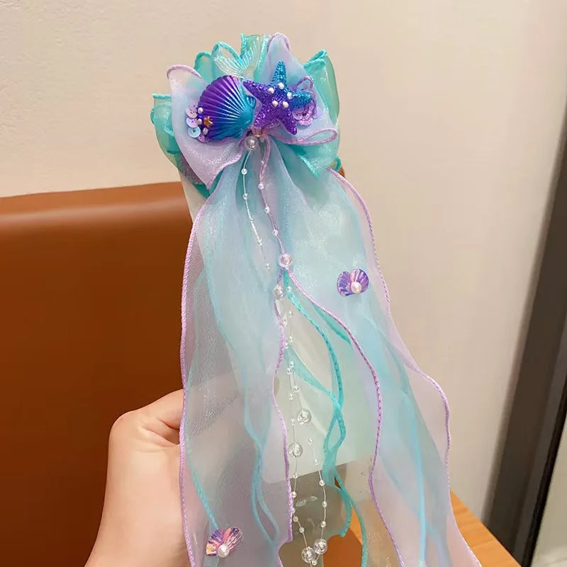 Mermaid Bow Hair Clip