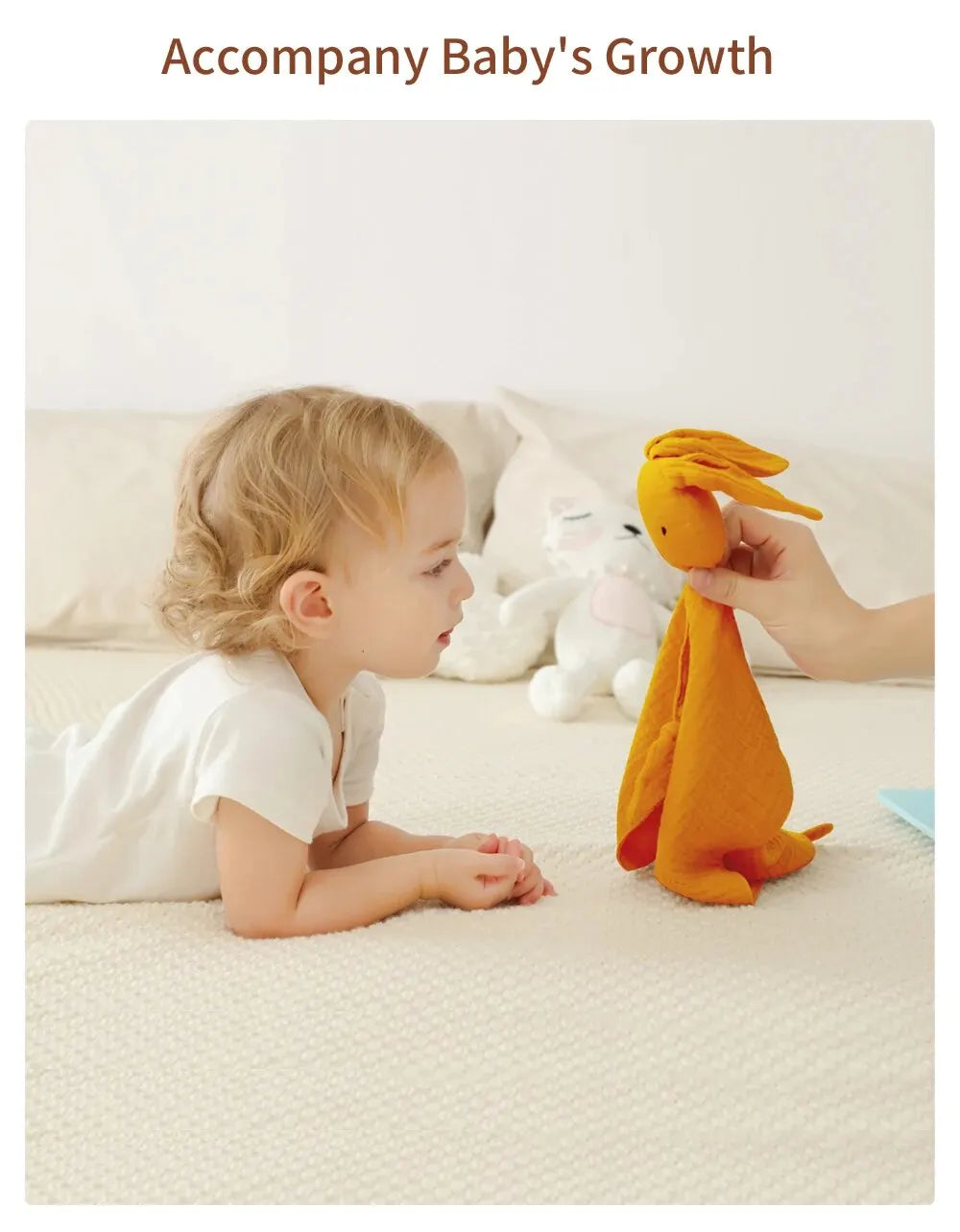 Lullaby Muslin Lovey — Bear & Bunny Comfort Companion