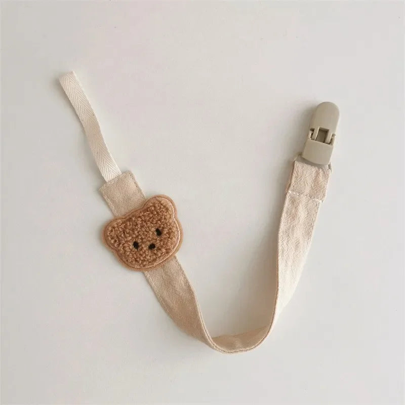 Hush Pacifier Clip — Cotton & Wood Soother Holder