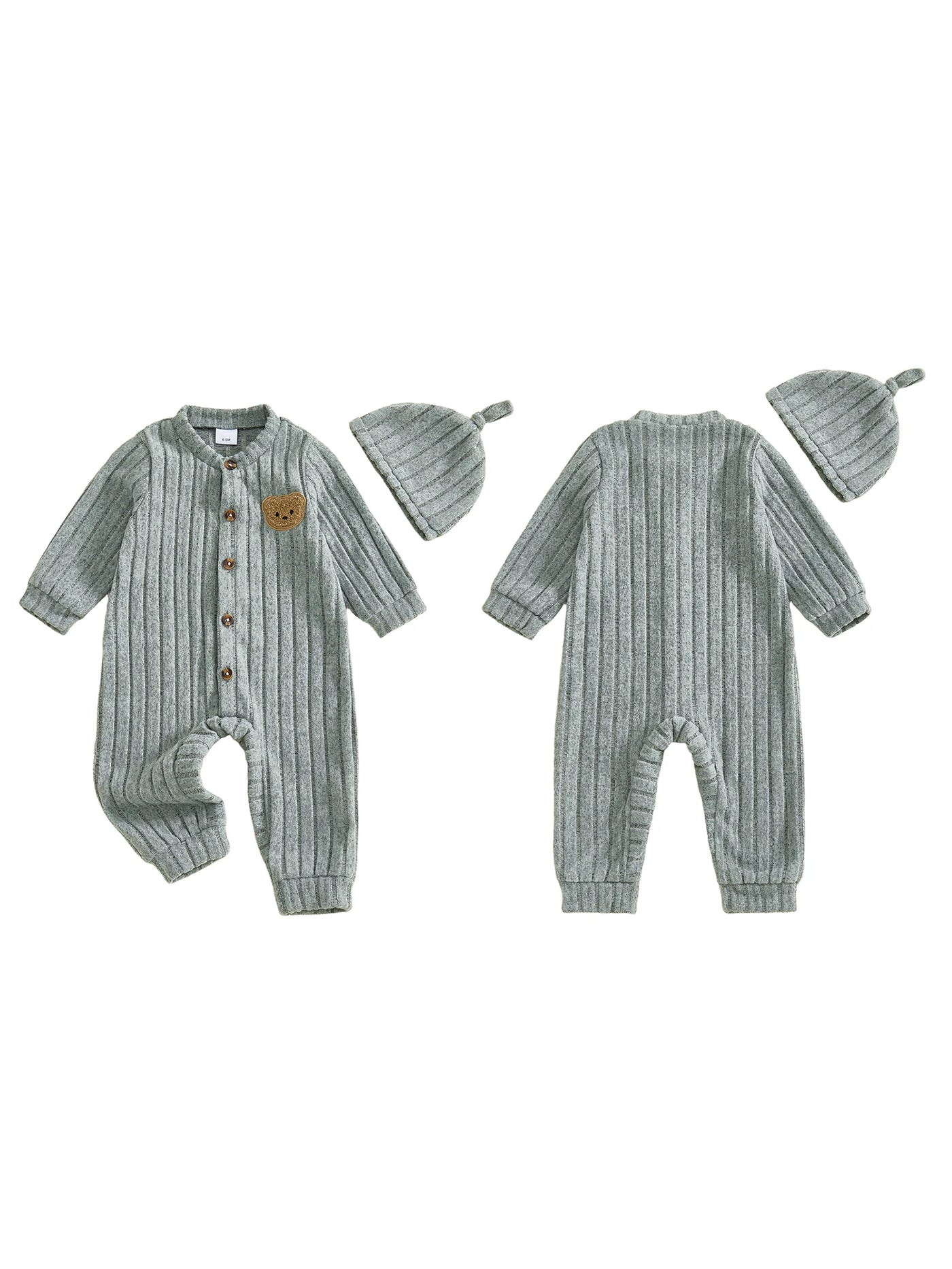 Little Bear Romper + Beanie Set
