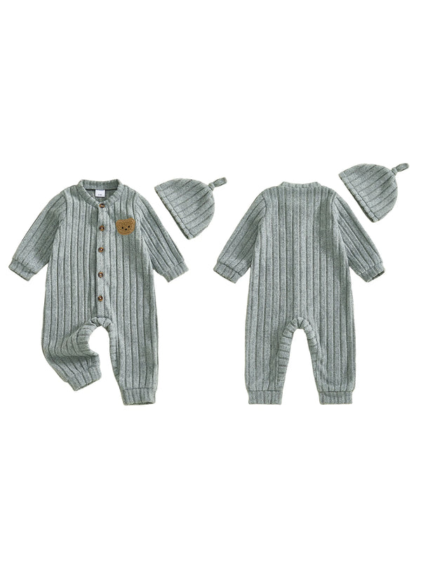 Little Bear Romper + Beanie Set