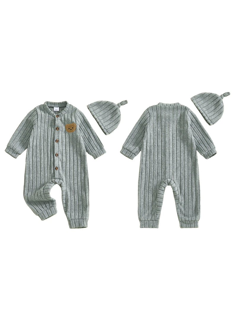 Little Bear Romper + Beanie Set