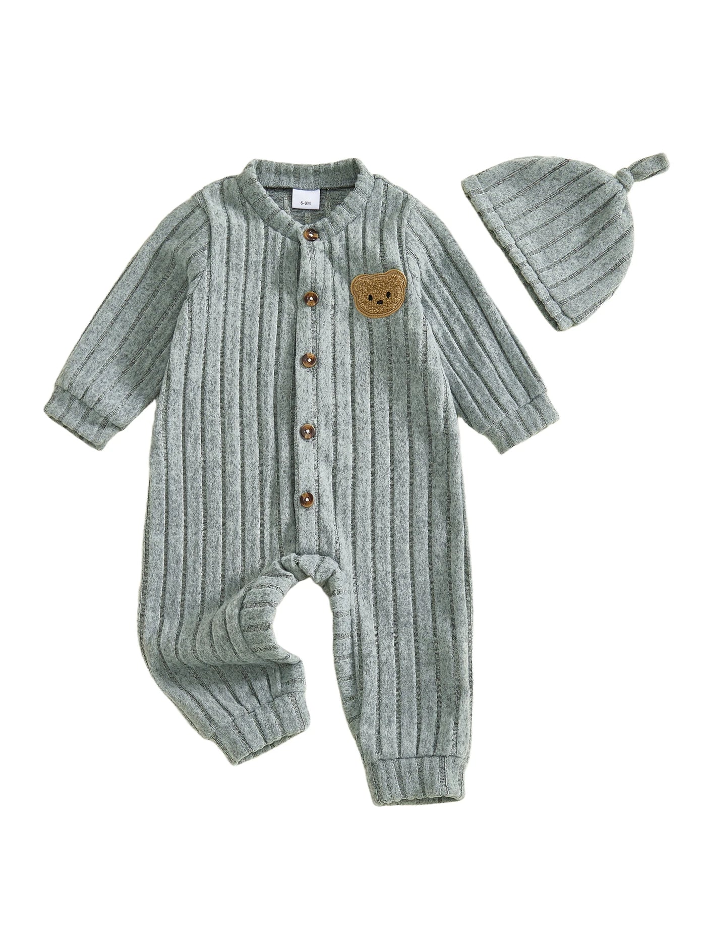 Little Bear Romper + Beanie Set