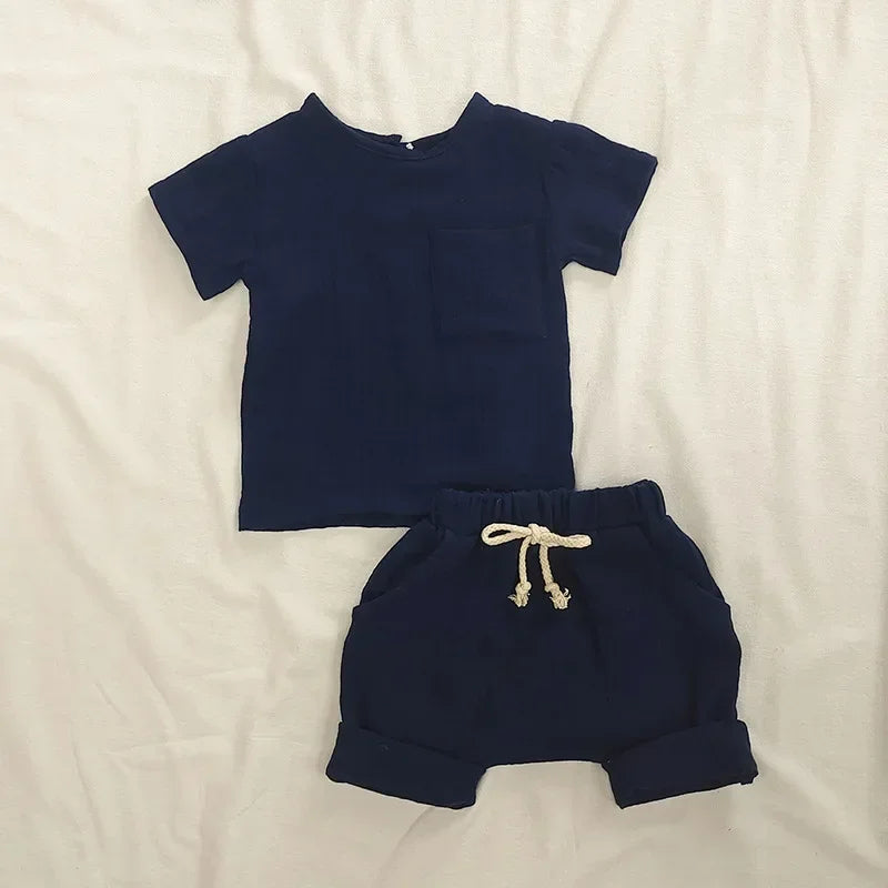 Little Linen Outfit — 2-Piece Boho Set