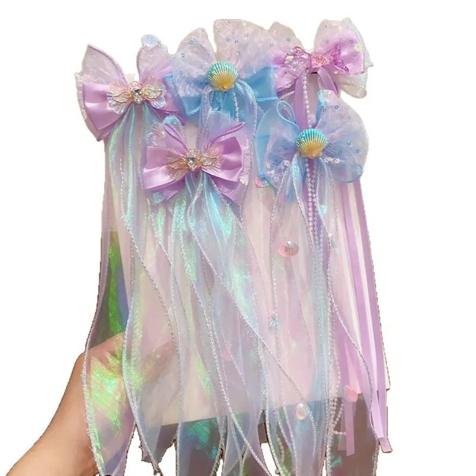 Mermaid Bow Hair Clip