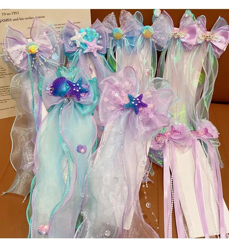 Mermaid Bow Hair Clip