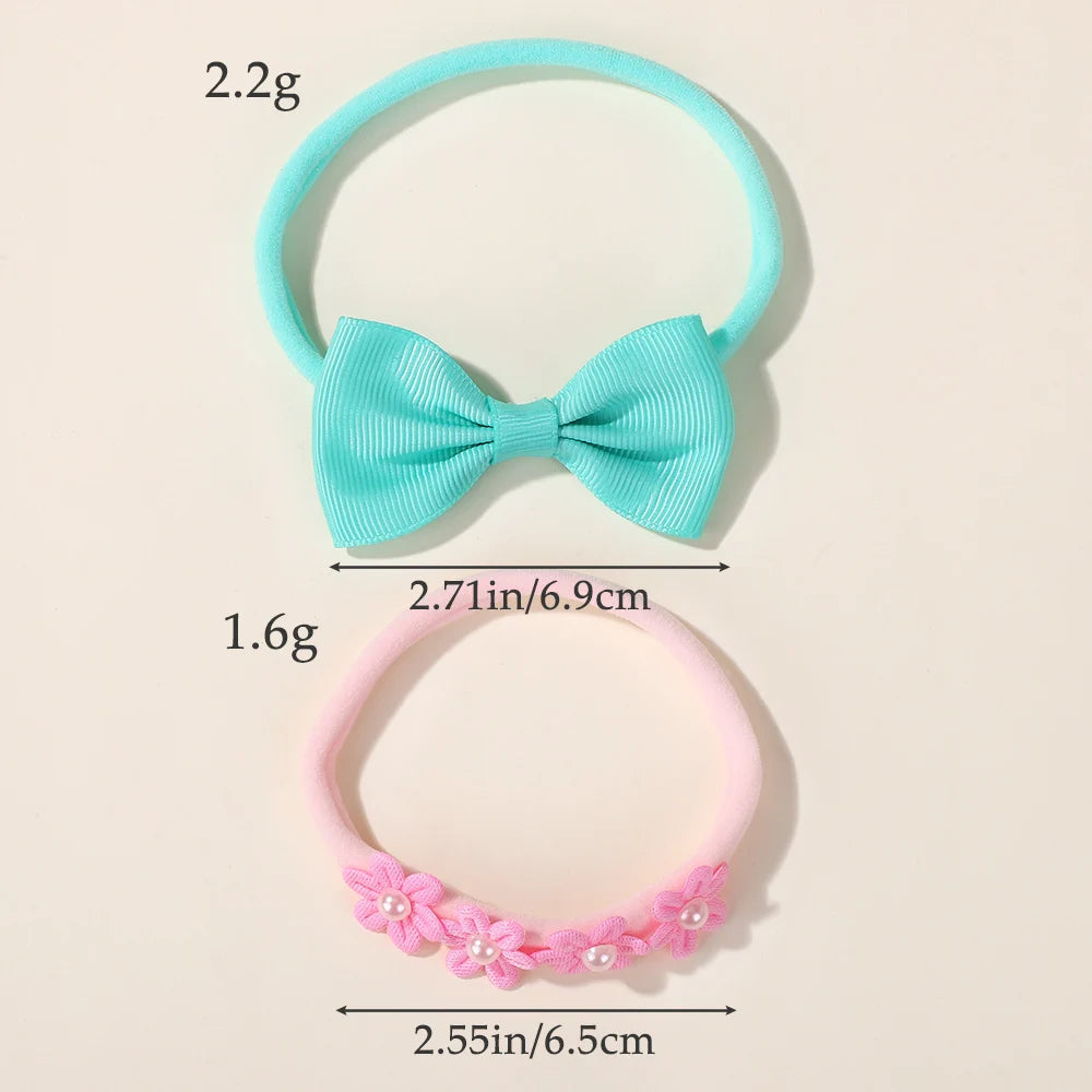 Tiny Bow Headband Set — 15 Pieces