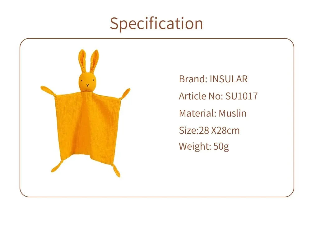 Lullaby Muslin Lovey — Bear & Bunny Comfort Companion