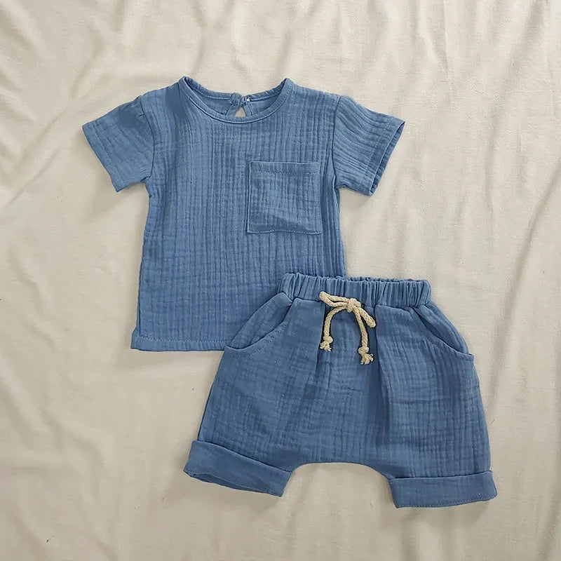 Little Linen Outfit — 2-Piece Boho Set