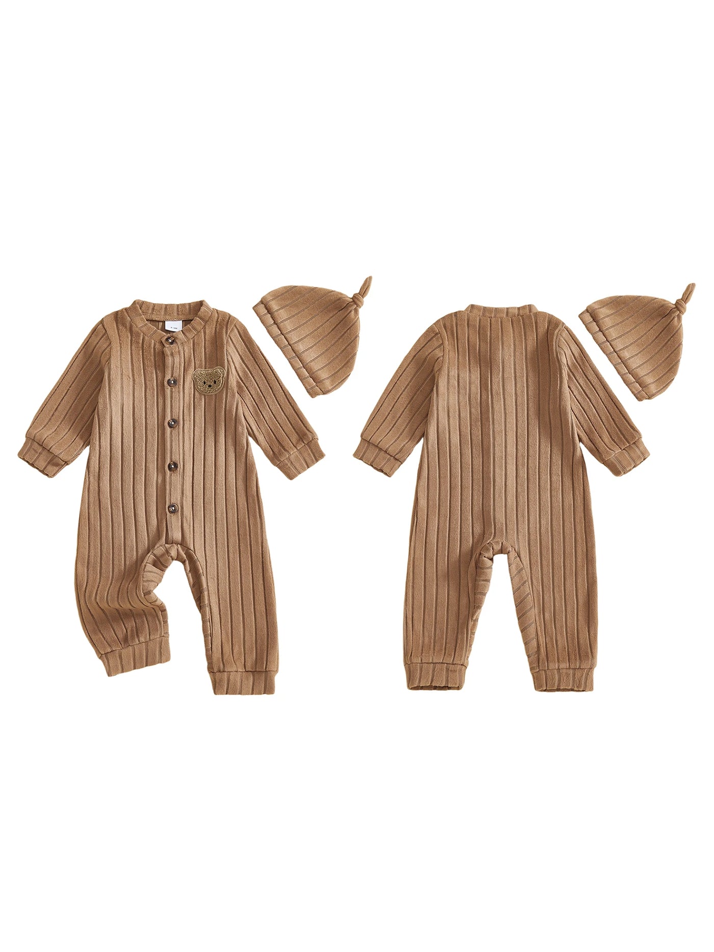 Little Bear Romper + Beanie Set