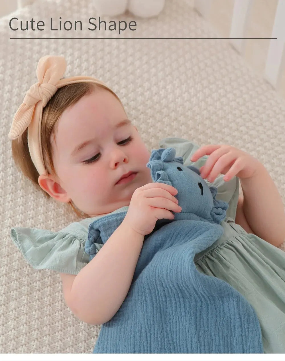 Lullaby Muslin Lovey — Bear & Bunny Comfort Companion