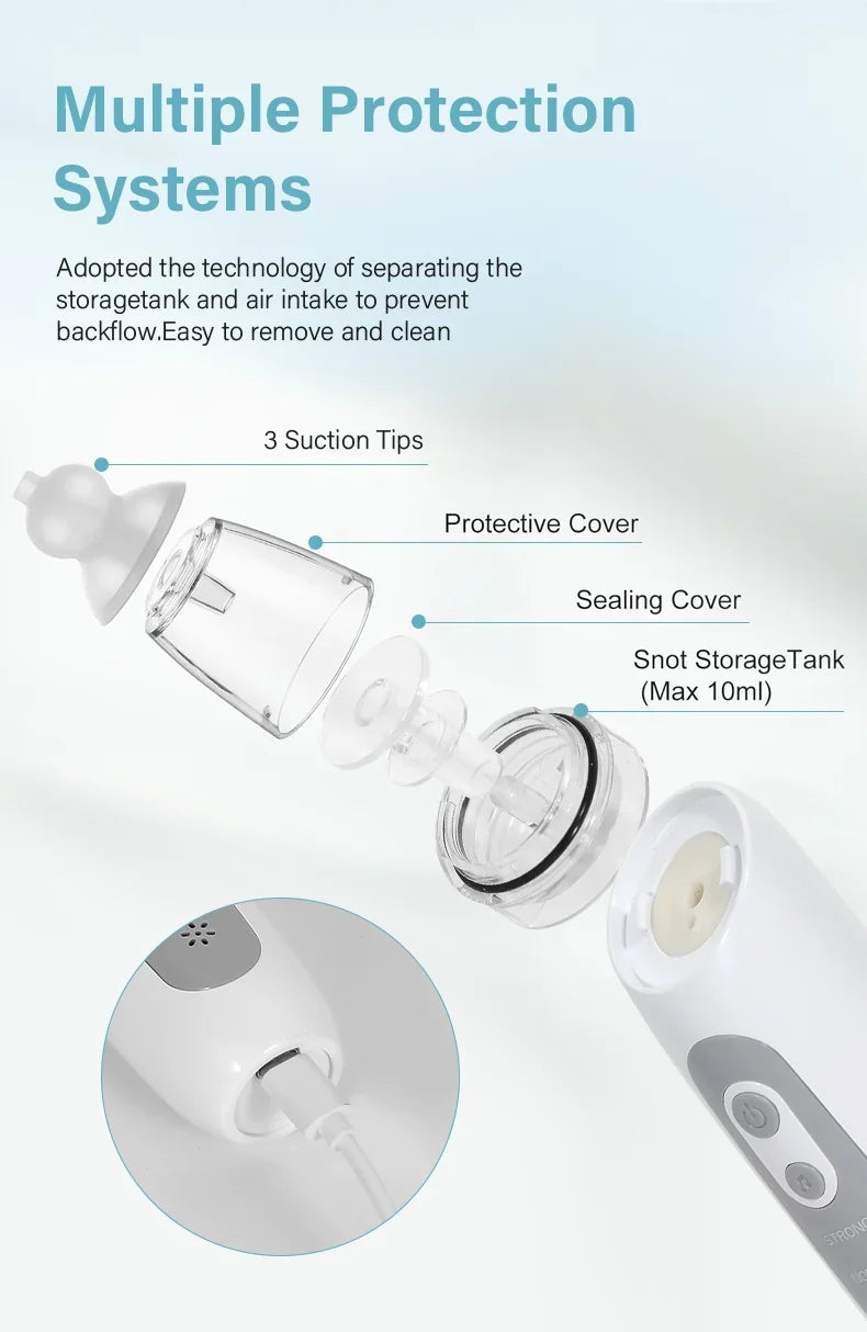Whisper Nasal Aspirator — Electric with Soft Music