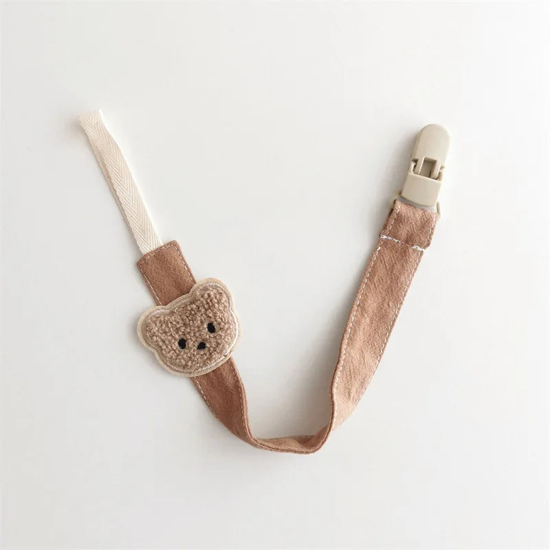 Hush Pacifier Clip — Cotton & Wood Soother Holder