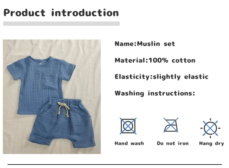Little Linen Outfit — 2-Piece Boho Set