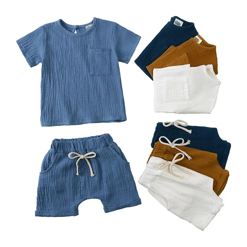 Little Linen Outfit — 2-Piece Boho Set