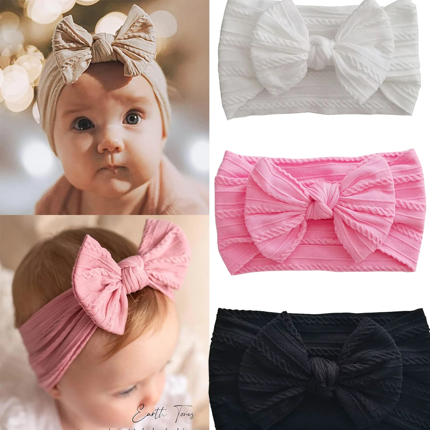 Soft Touch Baby Headband — Trio