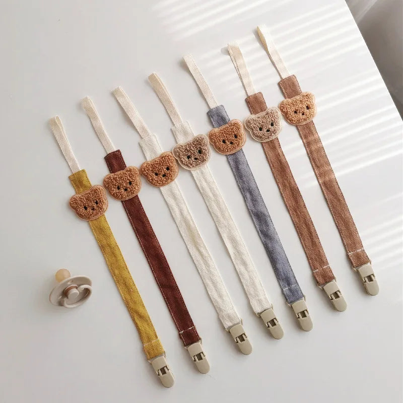 Hush Pacifier Clip — Cotton & Wood Soother Holder