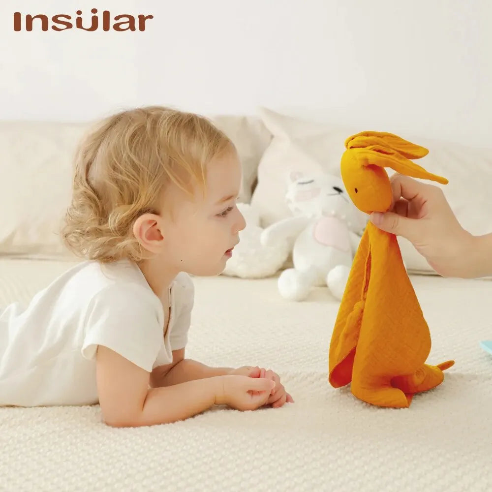 Lullaby Muslin Lovey — Bear & Bunny Comfort Companion