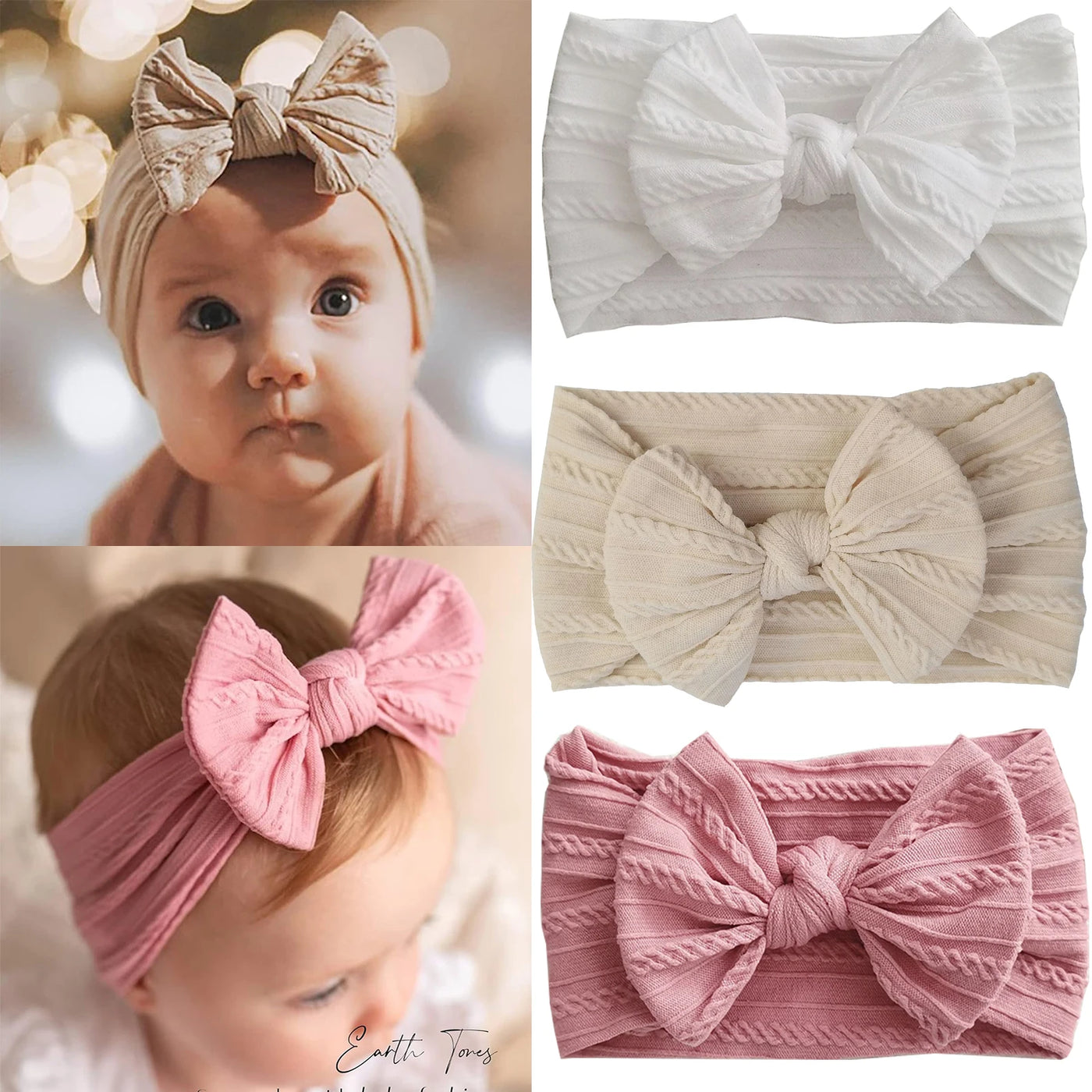 Soft Touch Baby Headband — Trio