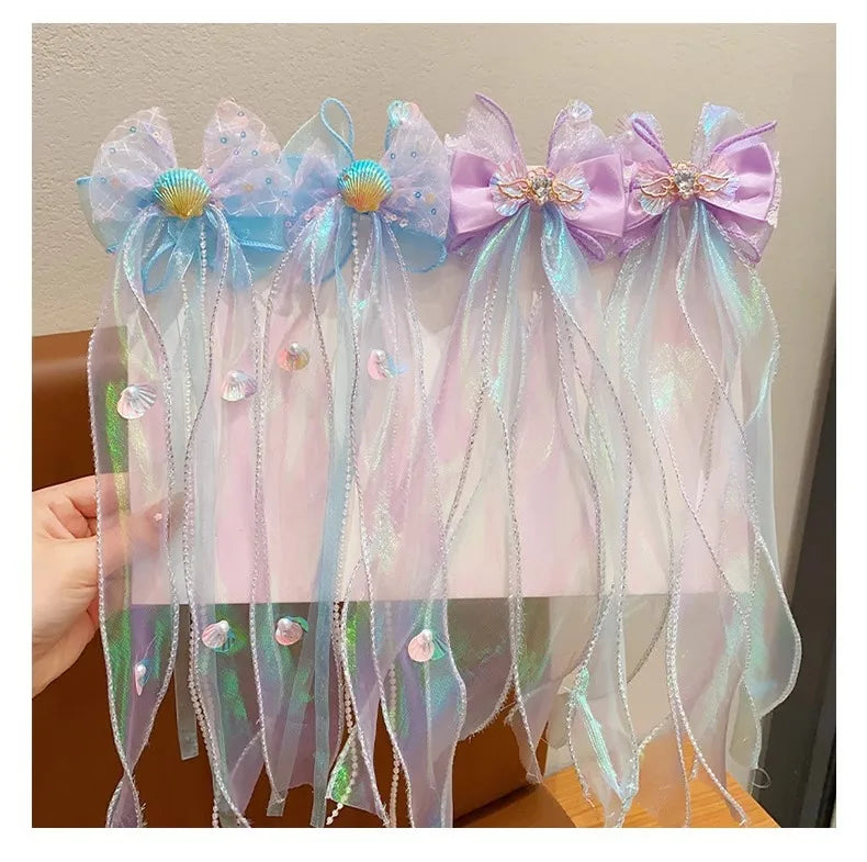 Mermaid Bow Hair Clip