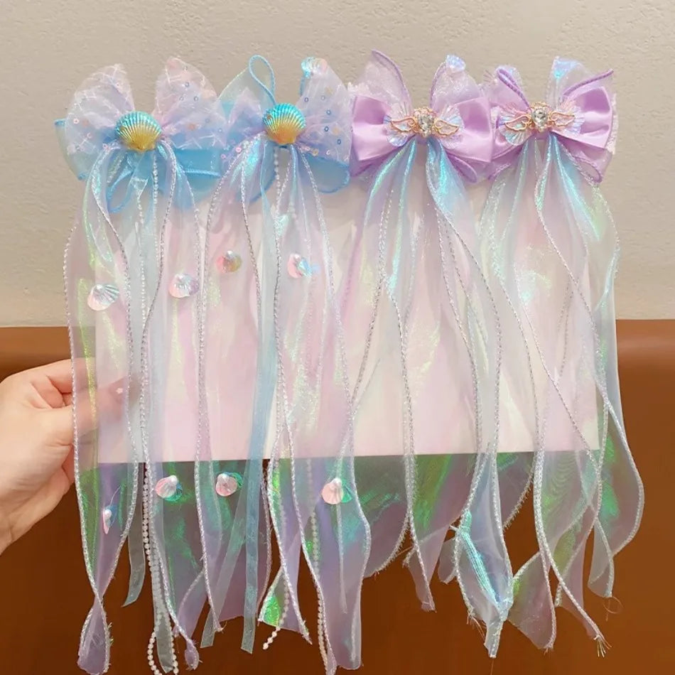 Mermaid Bow Hair Clip