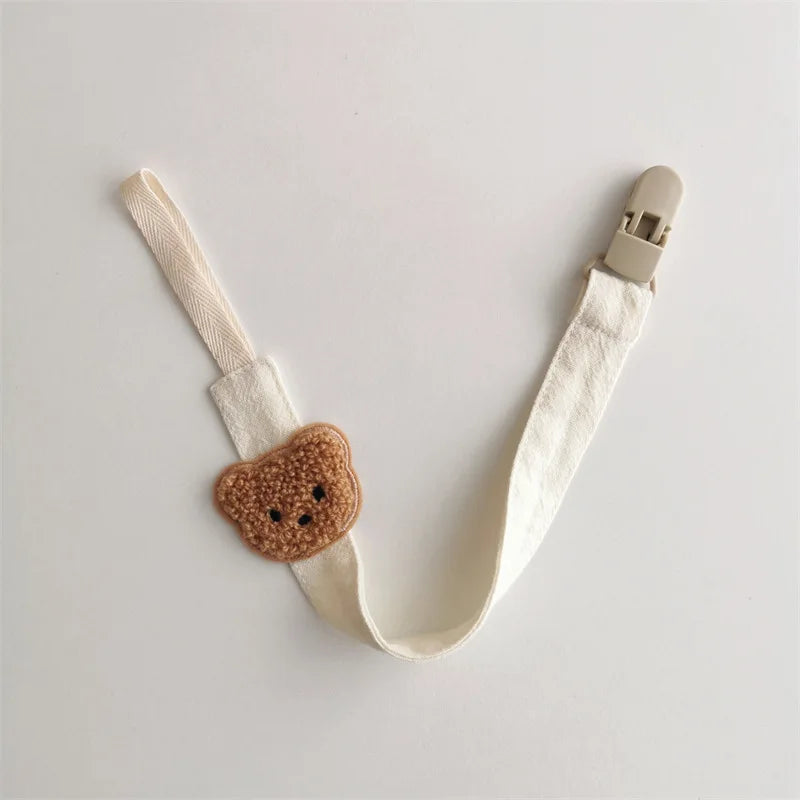Hush Pacifier Clip — Cotton & Wood Soother Holder